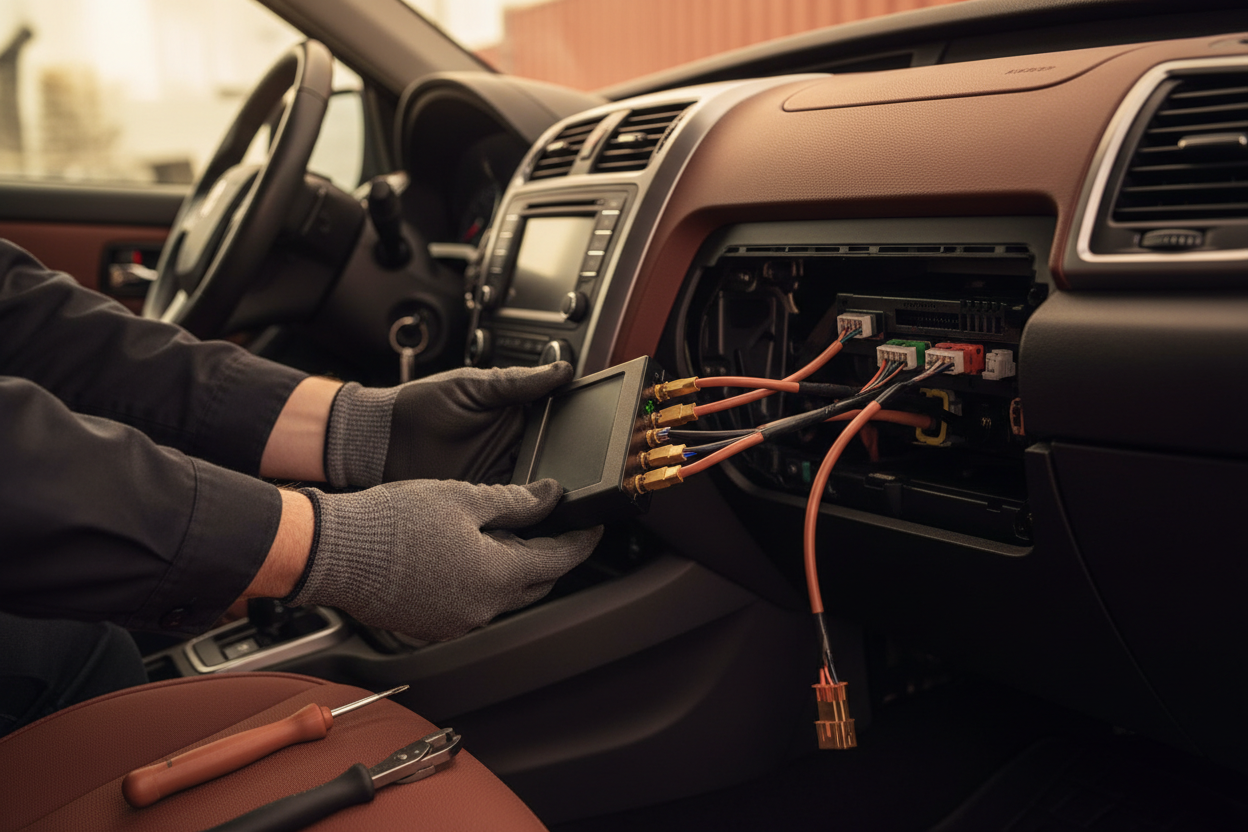 GPS tracking screen